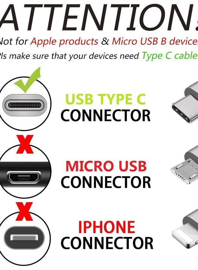 MYFON USB A to USB C Cable, USB Type C, 2 Pack [3FT, 3FT], Fast Charging, High Speed Data Transfer, for iPhone 16 15, Pro, Plus, Pro Max, Samsung Galaxy S25 S24 S23, Moto G and More, Trustable - Image 4